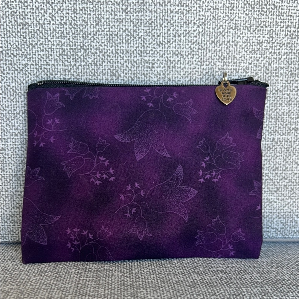 Hand Made Purple Floral Women's Bag
